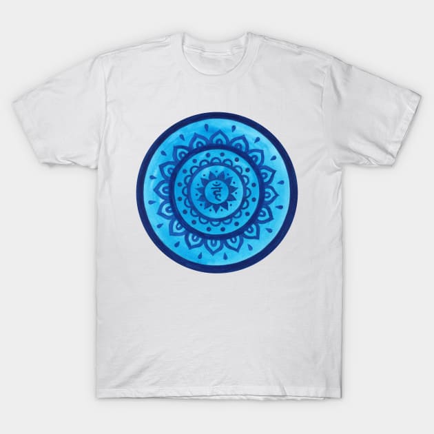 Mandala throat chakra T-Shirt by Kunst und Kreatives